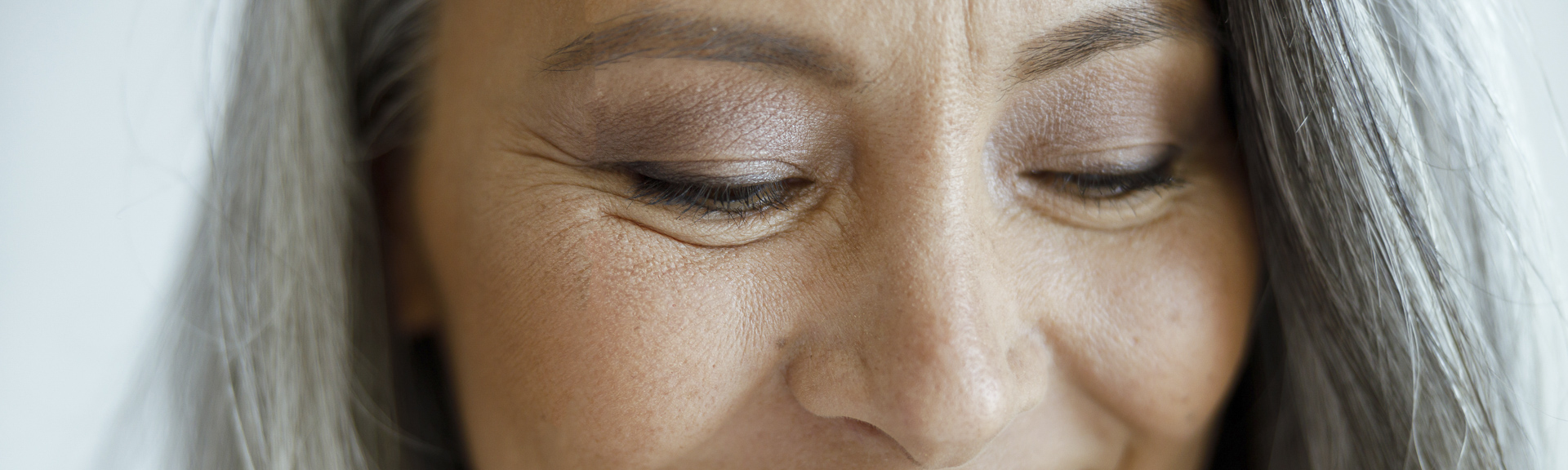 Older woman in a quiet portrait